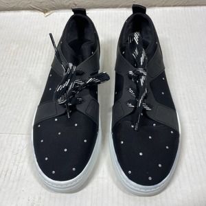 Circus by Sam Edelman Womens Black Sporty Lakyn‎ Sneaker Metallic Studs Sz 7.5